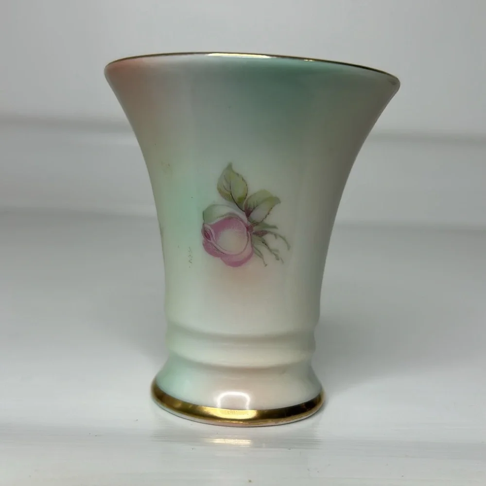 Schumann Arzberg Germany 🌹 Vintage Floral Small Porcelain Bud Vase #52 - Picture 6 of 16